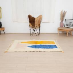 Moroccan Rug Hand Knotted, Beni Ourain 3x5 Feet - thumbnail 2