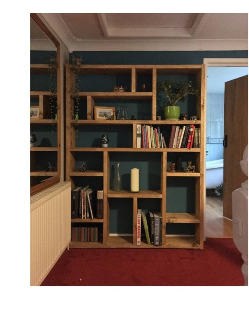 Reclaimed Wood Bookcase/Shelving Unit - Scaffold Furniture- Og - image 1