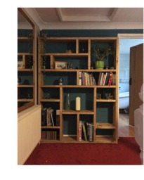 Reclaimed Wood Bookcase/Shelving Unit - Scaffold Furniture- Og - thumbnail 1