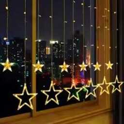 Waterproof Star Curtain Lights, Warm White Led, 8 Modes, Outdoor Indoor Fairy String Lights For Weddings, Christmas, Birthday - thumbnail 4