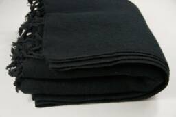 Hand-Loomed Yak Wool Blanket Large Travel Shawl, Nepal