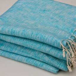 Hand-Loomed Yak Wool Blanket Large Travel Shawl, Nepal - thumbnail 4