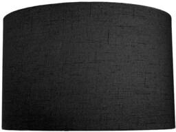 Noir Linen Effect Drum Lampshade, Dark Grey Ceiling/Table Shade, Handmade