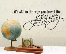Its All in Way You Travel Journey Inspirational Motivational Wall Quote Decal Decoration Lettering Sticker Vinyl Decor Art Letters I59 - thumbnail 1