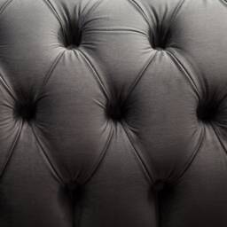 British Handmade Grey Velvet Fabric Chesterfield Snuggle Chair, Armchair - thumbnail 4