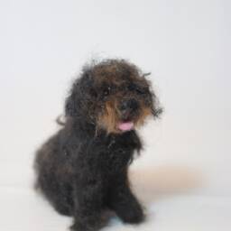 Needle Felted Dog Sculpture Custom Pet Portrait Replica - thumbnail 4