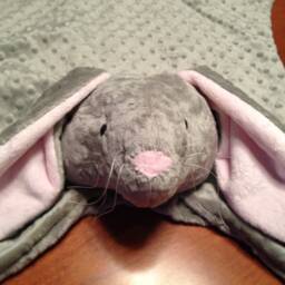 Minky Animal Security Blanket, Plush Snuggle Toy Buddy - thumbnail 2