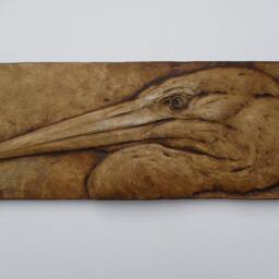 Blue Heron Sculpture Relief Realistic Wall Art - thumbnail 4