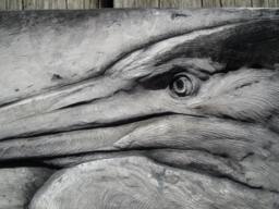 Blue Heron Sculpture Relief Realistic Wall Art - thumbnail 1