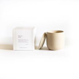 Birch & Sage Candle, Concrete Woodsy Bohemian Aesthetic Fall Autumn Candle - thumbnail 2