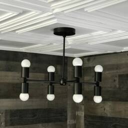 Lacuna Modern Sputnik 8 Light Mid Century Industrial Chandelier - thumbnail 3