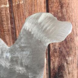 Labrador Retriever Angel Dog Christmas Tree Topper, Holiday Decoration, Aluminum, Lab, Guardian Dog, Wall Hanging Or Yard Stake, Metal - thumbnail 3
