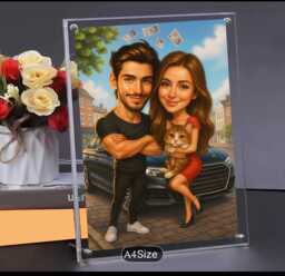 Personalised Custom Portrait Cartoon Caricature From Photo Poster Gift Digital - thumbnail 1