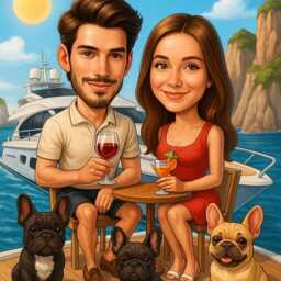 Personalised Custom Portrait Cartoon Caricature From Photo Poster Gift Digital - thumbnail 3