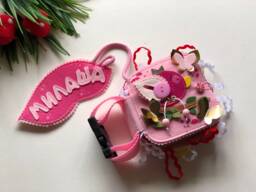 Personalised Felt Quiet Book From 6 Month To 2 Years, Educational Book, Felt Busy Book, Baby Activity Book. Activity Toys - thumbnail 1