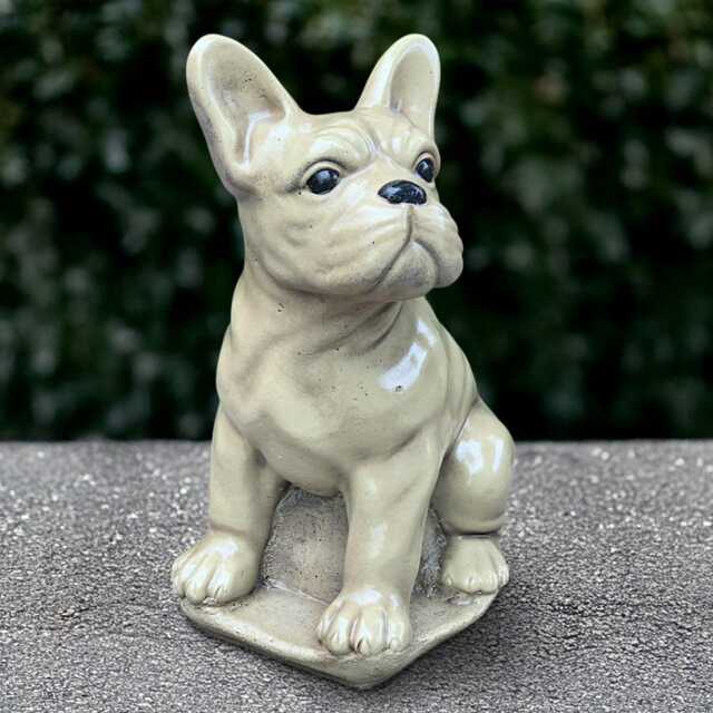 Concrete Bulldog Statue Stone French Sculpture Cement Animal Decoration Outdoor Ornament Dog Lover Gift Handmade Dog - image 1