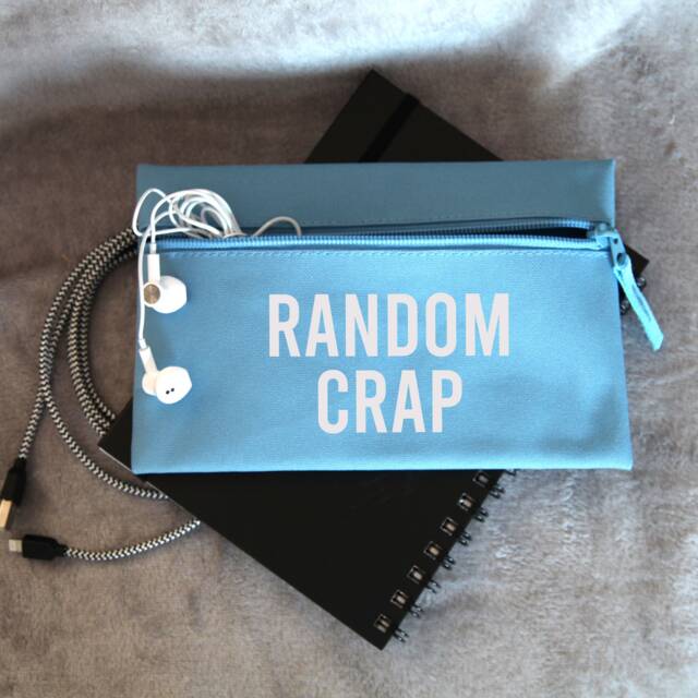 Random Crap Small Pouch Bag, Funny Gift, Organisation Storage Organising - image 1
