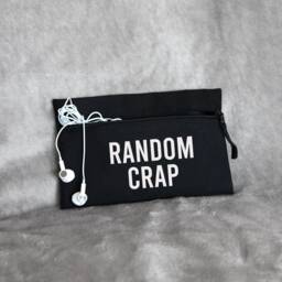 Random Crap Small Pouch Bag, Funny Gift, Organisation Storage Organising - thumbnail 2