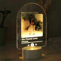 Personalized Song Photo Led Light - Color Changing Anniversary Gift - thumbnail 3