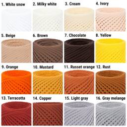 Crochet Mustard Pouf Ottoman Knit Footstool Knitted Pouffe Floor Kids Nurcery Decor Unstuffed - thumbnail 3