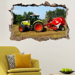 Tractor Farming Tools Wall Sticker Mural Poster Decal Room Office Nursery Decor Id639 - thumbnail 1