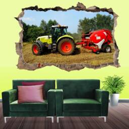 Tractor Farming Tools Wall Sticker Mural Poster Decal Room Office Nursery Decor Id639 - thumbnail 3
