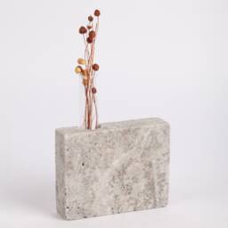Handmade Travertine Test Tube Planter Unique Mini Vase - thumbnail 4