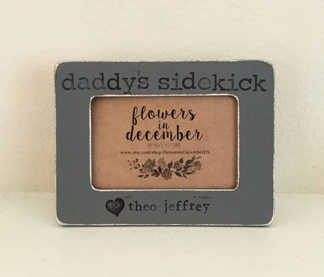 Personalized Father's Day Picture Frame Daddy's Sidekick Gift - image 1