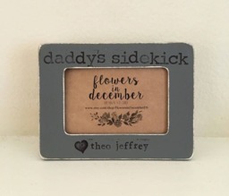 Personalized Father's Day Picture Frame Daddy's Sidekick Gift - thumbnail 1