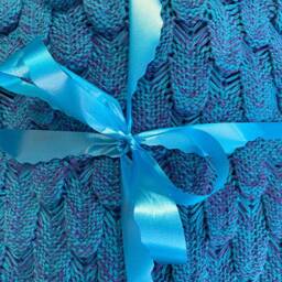 Personalised Mermaid Tail Blanket/The Siren's Lagoon - Turquoise Gift - thumbnail 4