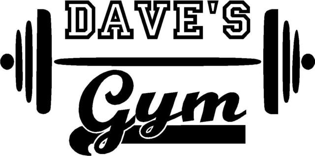 Customized Gym W/Barbell Vinyl Wall Decal - Your Gym Name Fitness, Exercise - image 1