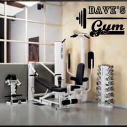 Customized Gym W/Barbell Vinyl Wall Decal - Your Gym Name Fitness, Exercise - thumbnail 2