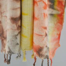 Dye Beach Towel, Turkish Peshtemal, 38''x65 - thumbnail 3