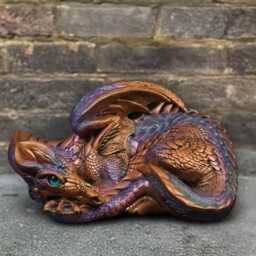 Unique Concrete Dragon Sculpture Handcrafted Fantasy Statue Stone Garden Decor Outdoor Animal Ornament Cement Yard Art - thumbnail 4
