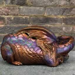 Unique Concrete Dragon Sculpture Handcrafted Fantasy Statue Stone Garden Decor Outdoor Animal Ornament Cement Yard Art - thumbnail 3