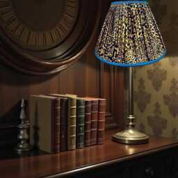 Pleated Leopard Print Tapered Drum Floor Standard Lamp Shades Ceiling Lights Pendants Table Lampshade - Animal Print Fabric Lamp Shades - thumbnail 2