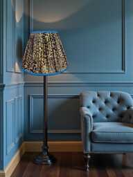 Pleated Leopard Print Tapered Drum Floor Standard Lamp Shades Ceiling Lights Pendants Table Lampshade - Animal Print Fabric Lamp Shades - thumbnail 1