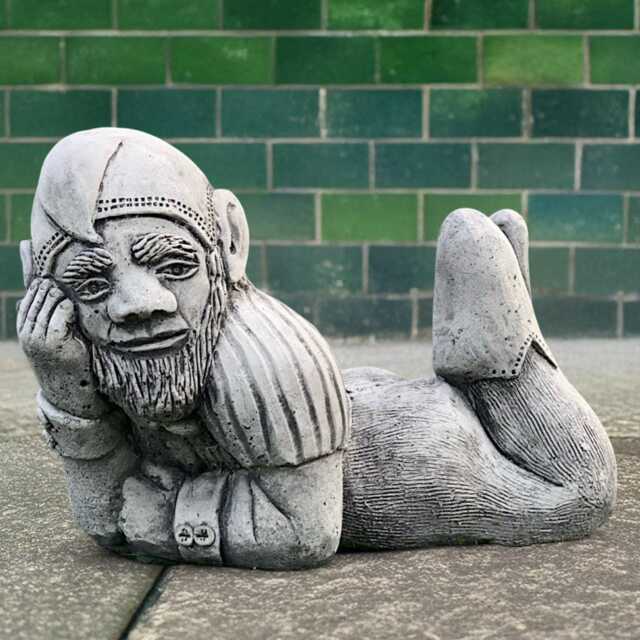 Concrete Gnome Statue Stone Man Sculpture Outdoor Figurine Handcrafted Cement Decor Garden Ornament Unique Garden Art Gnome Gift - image 1