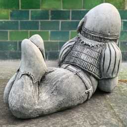 Concrete Gnome Statue Stone Man Sculpture Outdoor Figurine Handcrafted Cement Decor Garden Ornament Unique Garden Art Gnome Gift - thumbnail 4