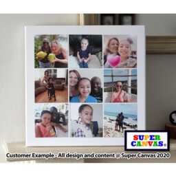 Custom Square Photo Family Holiday Wedding Baby Pet Wall Art Picture Collage Framed Canvas Print Unique Handmade Birthday Gift - thumbnail 1