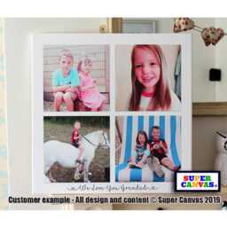 Custom Square Photo Family Holiday Wedding Baby Pet Wall Art Picture Collage Framed Canvas Print Unique Handmade Birthday Gift - thumbnail 3