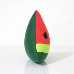 Handmade Fleece Watermelon Pillow Kids Room Decor - thumbnail 2