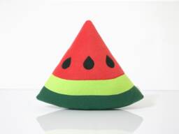 Handmade Fleece Watermelon Pillow Kids Room Decor - thumbnail 1