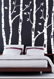Birch Tree Wall Decal Removable Vinyl Branch Sticker 3032 - thumbnail 1