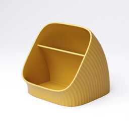 Ripple Desk Organiser - Two Section Pen & Stationery Tidy - thumbnail 4