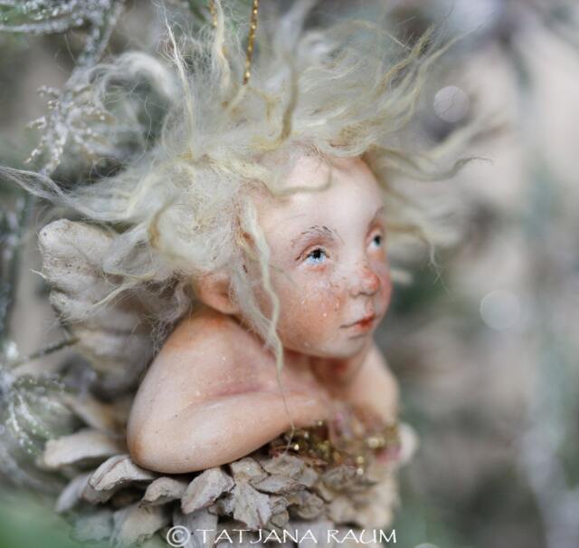 Engel Luka Dekoration Weihnachtsbaumschmuck Kunst Puppe Miniatur - image 1