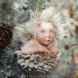 Engel Luka Dekoration Weihnachtsbaumschmuck Kunst Puppe Miniatur - thumbnail 4