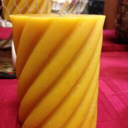 Beeswax Pillar Candle 3-1/2 - thumbnail 2