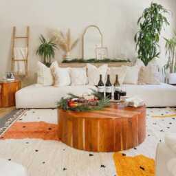 Orange Abstract Shape Rug - Large Area Handmade Berber Shag Vibrant Eclectic Decor Custom Size Wool Carpet Boho Art - thumbnail 3