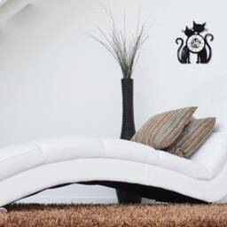 33 Rpm Vinyl Record Clock Couple Cat Theme - thumbnail 3
